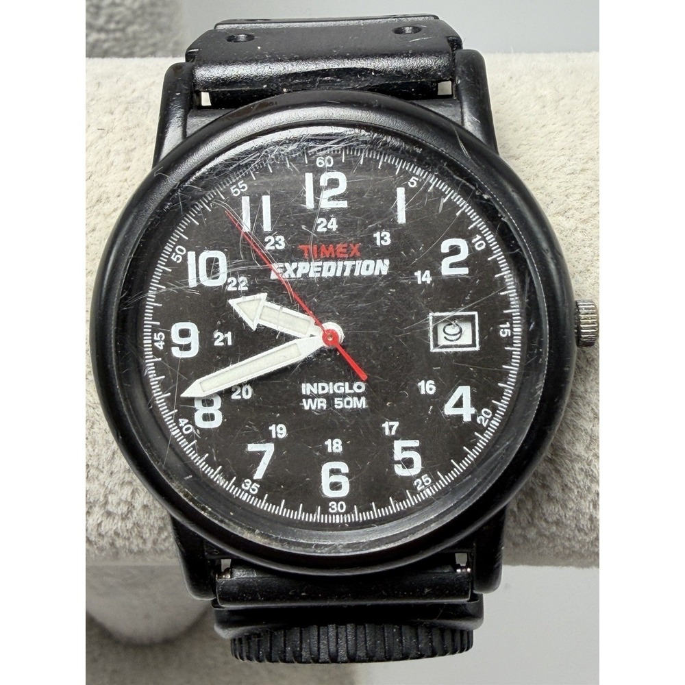 Timex New Battery Mens Camper Watch L6 2003 37MM 8.25" Indiglo Expedition